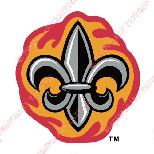 Louisiana Ragin Cajuns Customize Temporary Tattoos Stickers NO.4852